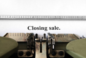 Closing sale