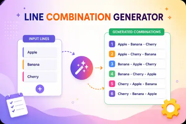 Line Combination Generator Tool interface and features