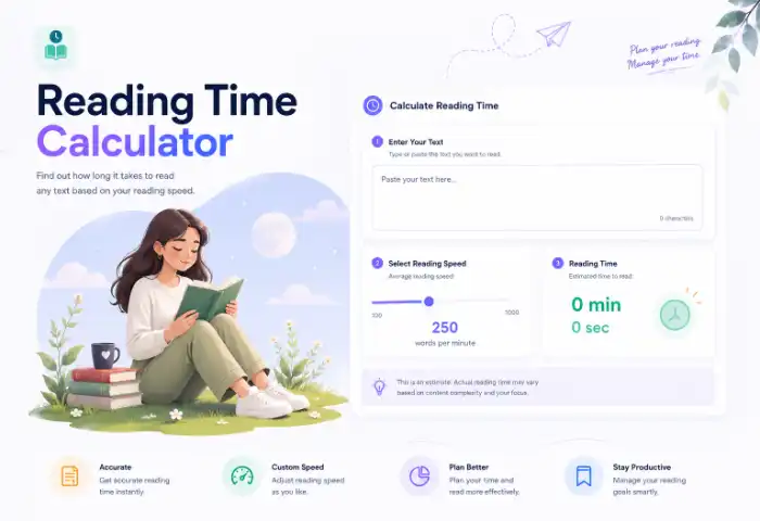 Reading Time Calculator Tool Online