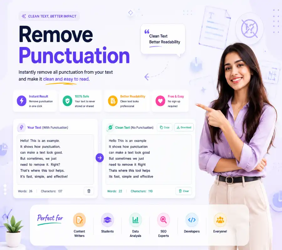 Remove Punctuation Tool Interface