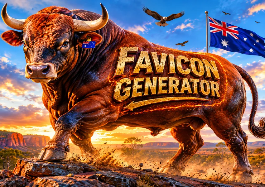 Favicon Generator tool showing icon creation preview panel