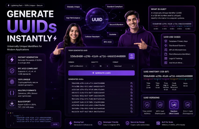 Generate UUIDs Instantly