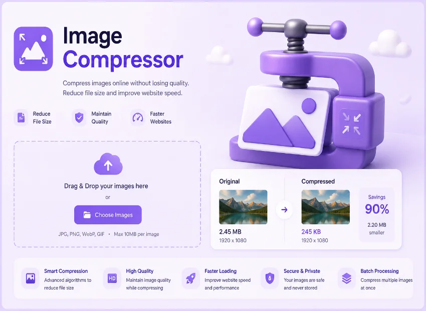 image-compressor and image compressor for discord tool compression preview