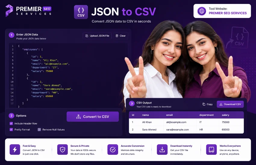 JSON to CSV