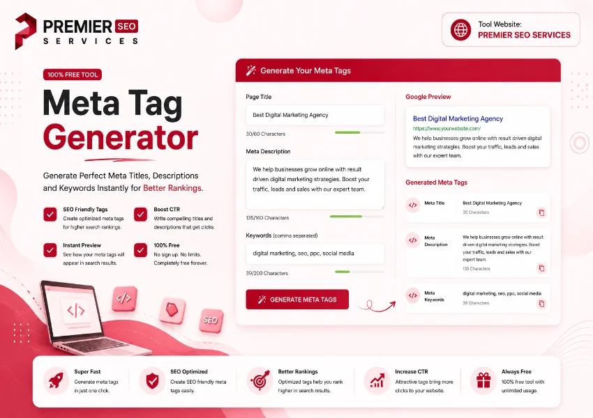 Meta Tag Generator meta tags font generator tool