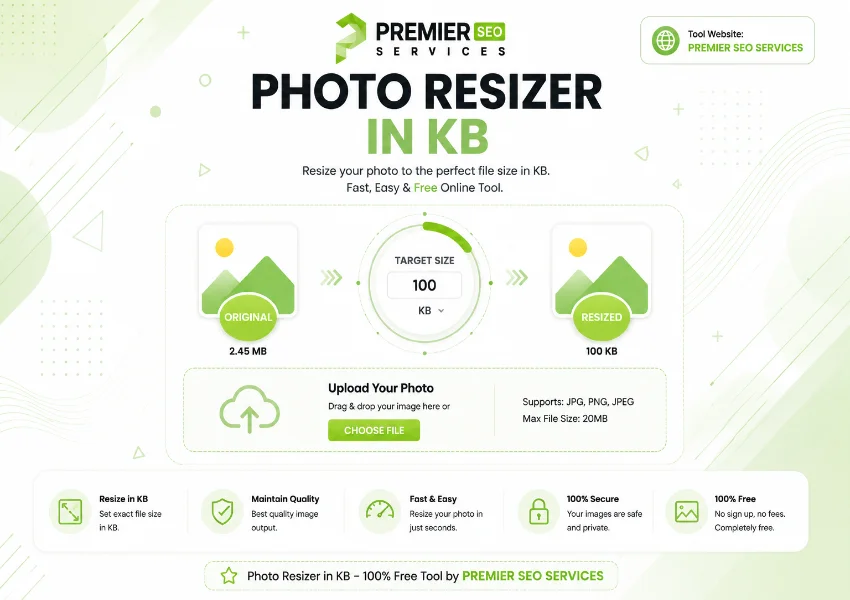 Photo Resizer in KB photo resize in kb tool
