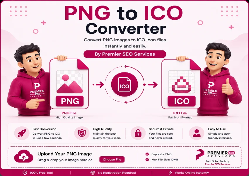 PNG to ICO Converter convert .png to .ico tool