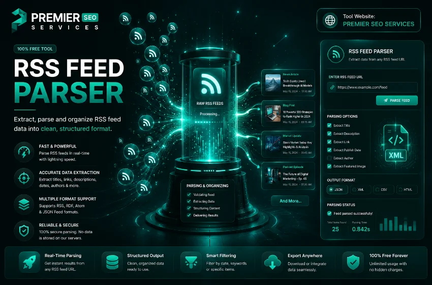 RSS Feed Parser how to parse rss feed tool
