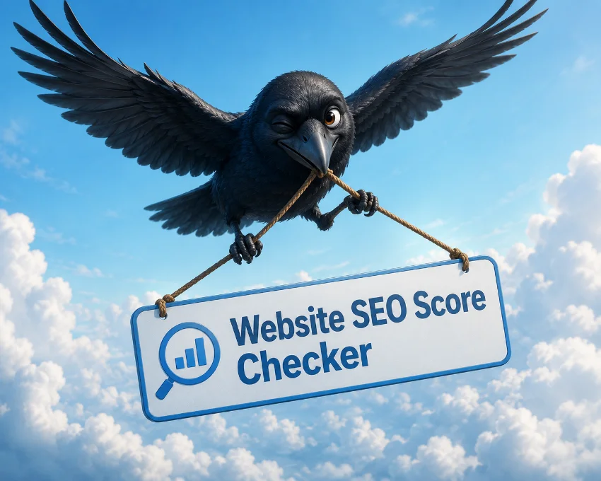 Website SEO Score Checker tool showing site audit results